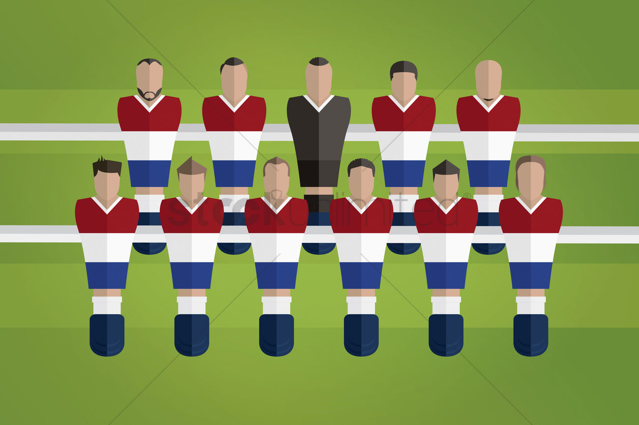 1300x866 Foosball Figurines Represent Netherlands Football Team Vector