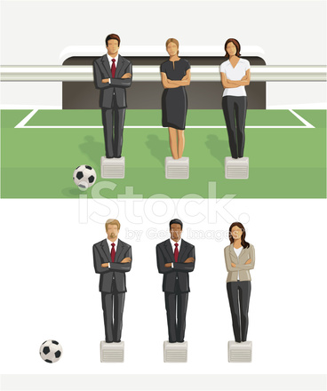 368x440 Business Team Foosball Stock Vector