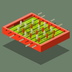 235x235 Foosball Vector Art Illustration Inspiration Illustration