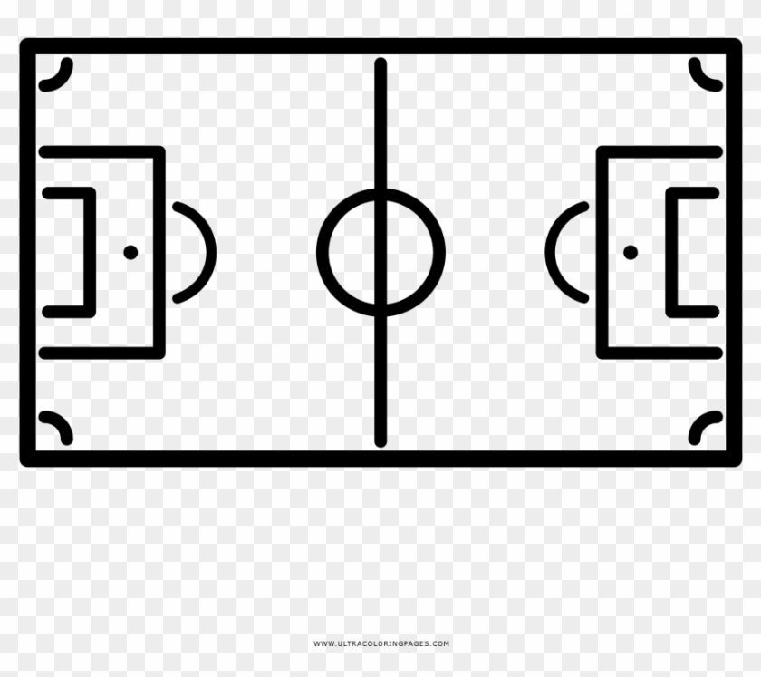 840x747 Soccer Field Coloring Page