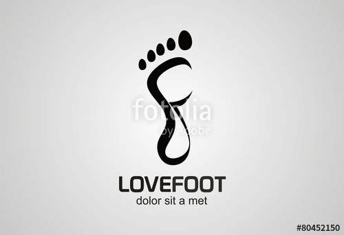 500x342 Foot Creative Logo Vector Stock Image And Royalty Free Vector