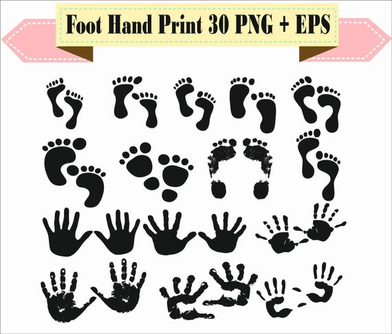 570x486 Foot Hand Human Finger Baby Woman Children Print Pack Etsy