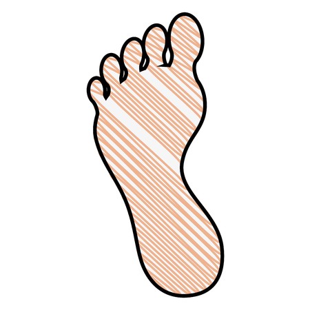 450x450 Human Foot Silhouette Icon Vector Illustration Graphic Design