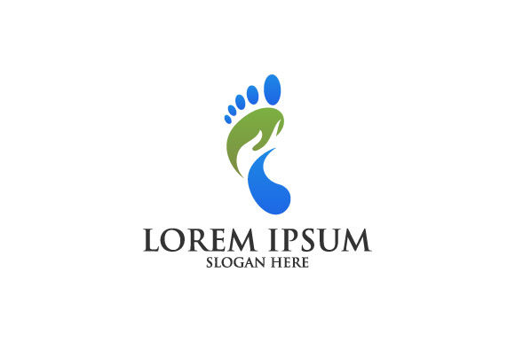 Foot Care Vector Logo Template Graphic 580x386 Foot Care Vector Logo Template Graphic