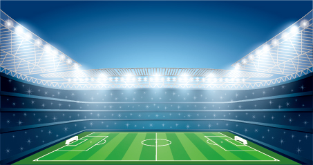 453x239 Football Field And Spotlights Background Vector Free Download