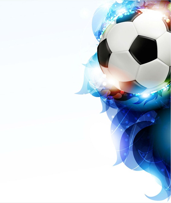 600x714 Stylish Light Effect Football Background Vector Graphics My Free