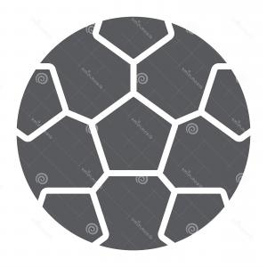300x300 Soccer Ball Glyph Icon Game Sport Football Soccer Ball Glyph Icon