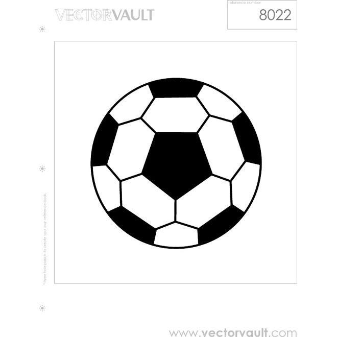 660x660 Soccer Ball Classic Vector Image