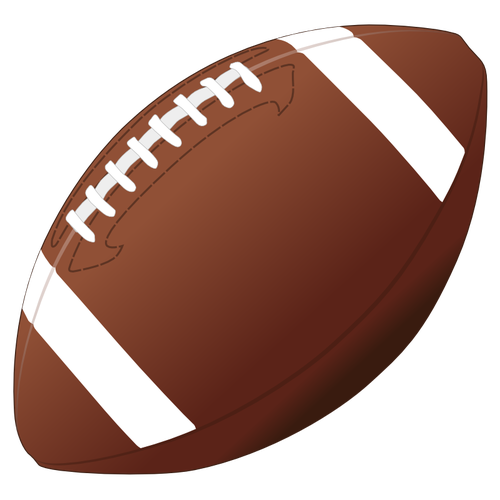 500x500 American Football Ball Vector Image