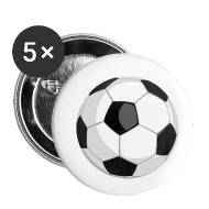 190x190 Football Soccer Ball Vector Small Buttons Spreadshirt