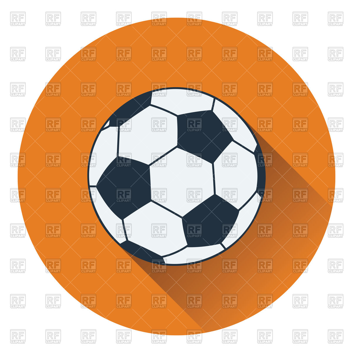 1200x1200 Flat Color Design Of Icon Of Football Ball Vector Image Of Sport