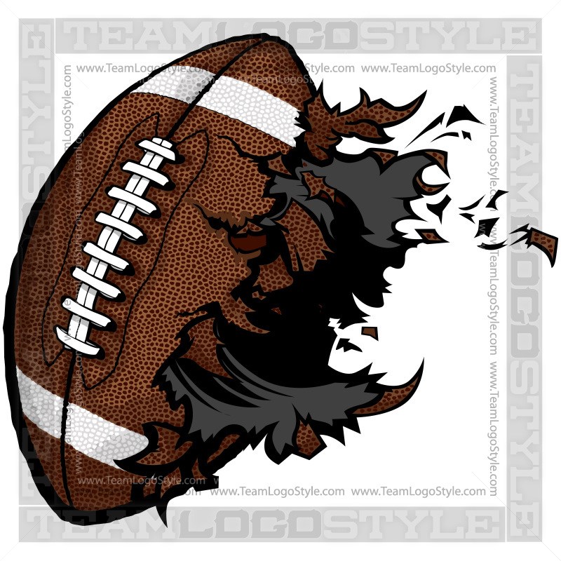 800x800 Vector Football Clipart