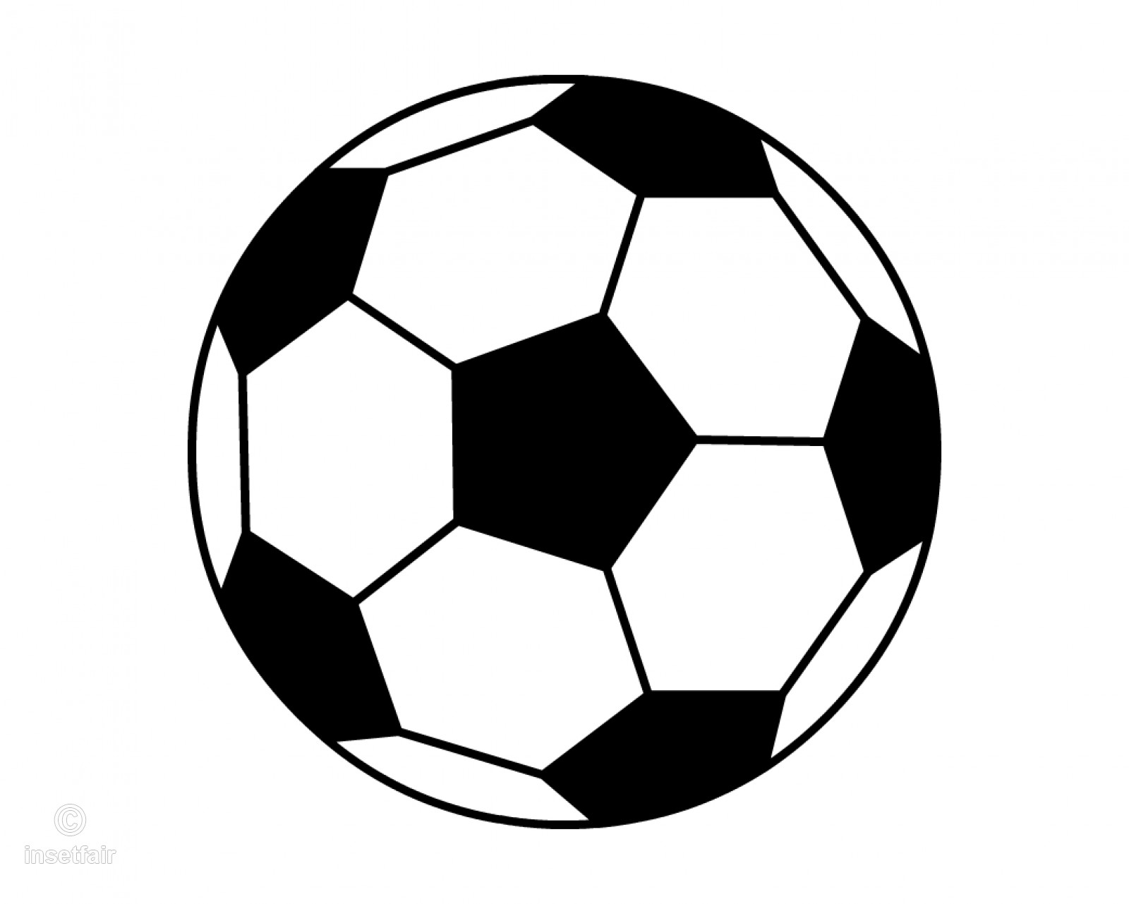 1600x1281 Black And White Football Clipart Vector Png Image