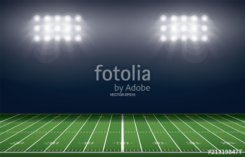 500x320 American Football Field Stadium Background With Perspective Line