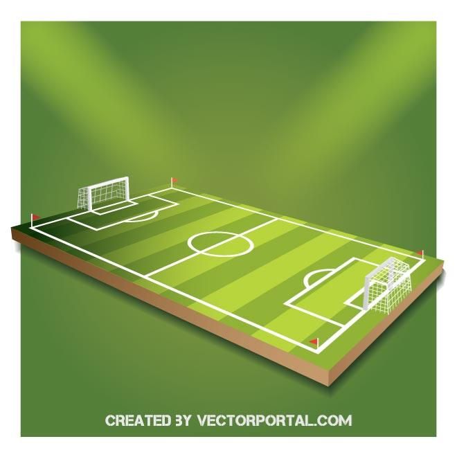 660x660 Football Pitch Vector Illustration Sports Free Vectors