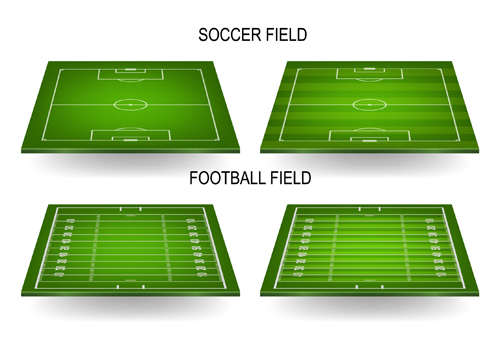 500x350 Green Football Field Vector Design Free Download