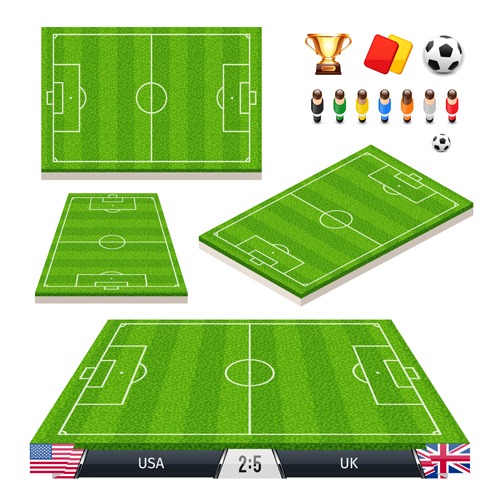 500x500 Green Football Field Vector Design Download My Free Photoshop