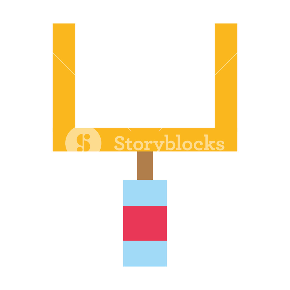 Colorful Goal Post To Football Field Sport Vector Illustration 1000x1000 Colorful Goal Post To Football Field Sport Vector Illustration