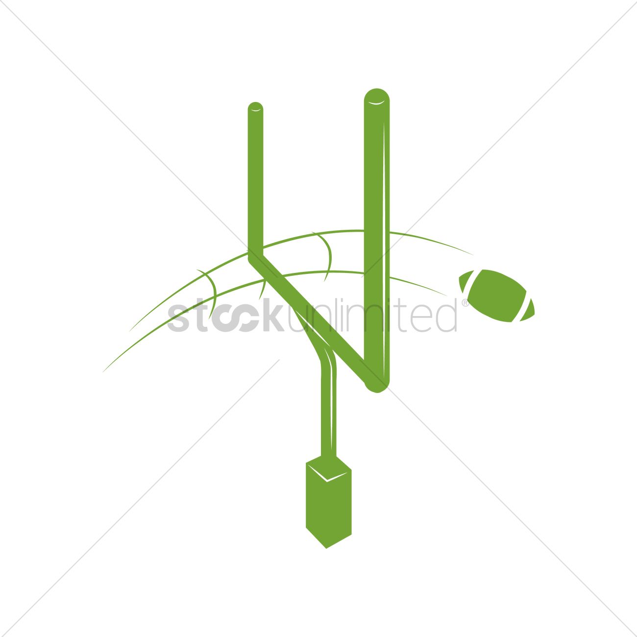 American Football Goal Post Vector Image 1300x1300 American Football Goal Post Vector Image