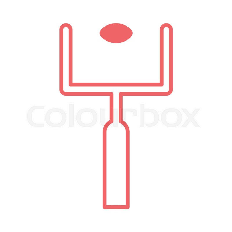 American Football Goal Post And Ball Stock Vector Colourbox 800x800 American Football Goal Post And Ball Stock Vector Colourbox
