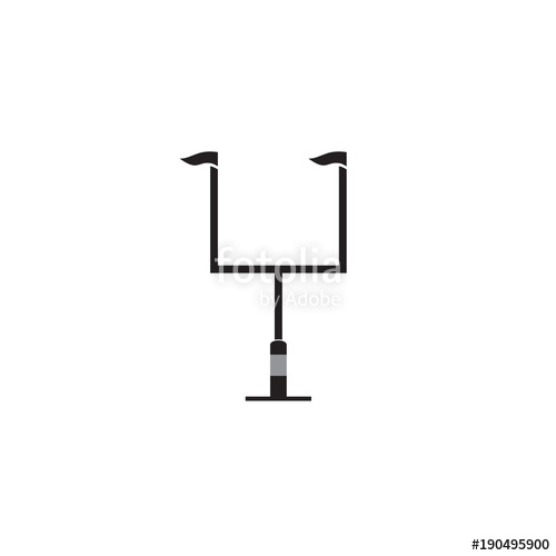 American Football Goal Post Vector Icon Stock Image And Royalty 500x500 American Football Goal Post Vector Icon Stock Image And Royalty
