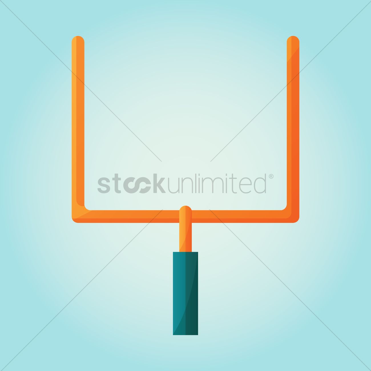 American Football Goalpost Vector Image 1300x1300 American Football Goalpost Vector Image