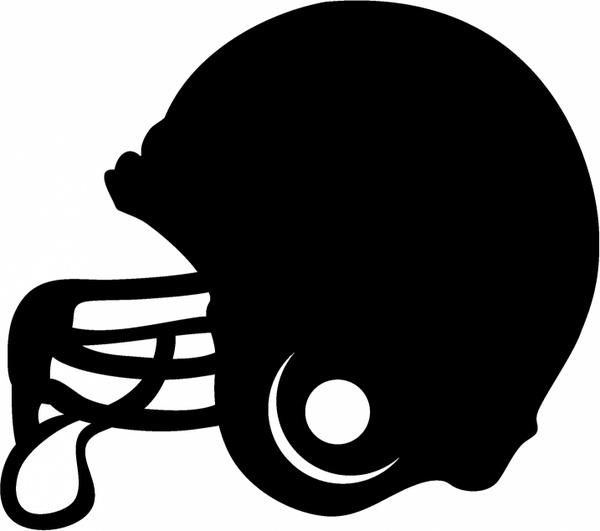 Football Helmet Silhouette Vector at Vectorified.com | Collection of ...