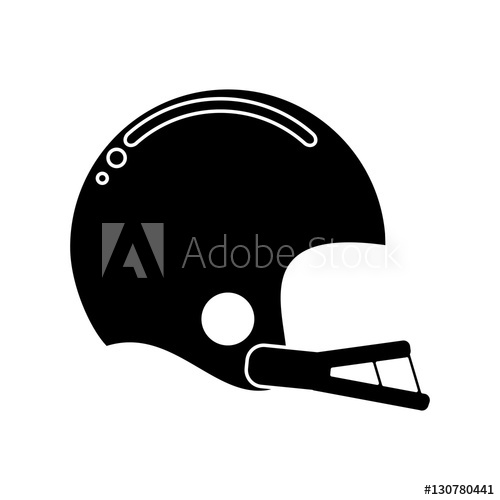 Silhouette American Football Helmet Sport Vector Illustration 500x500 Silhouette American Football Helmet Sport Vector Illustration