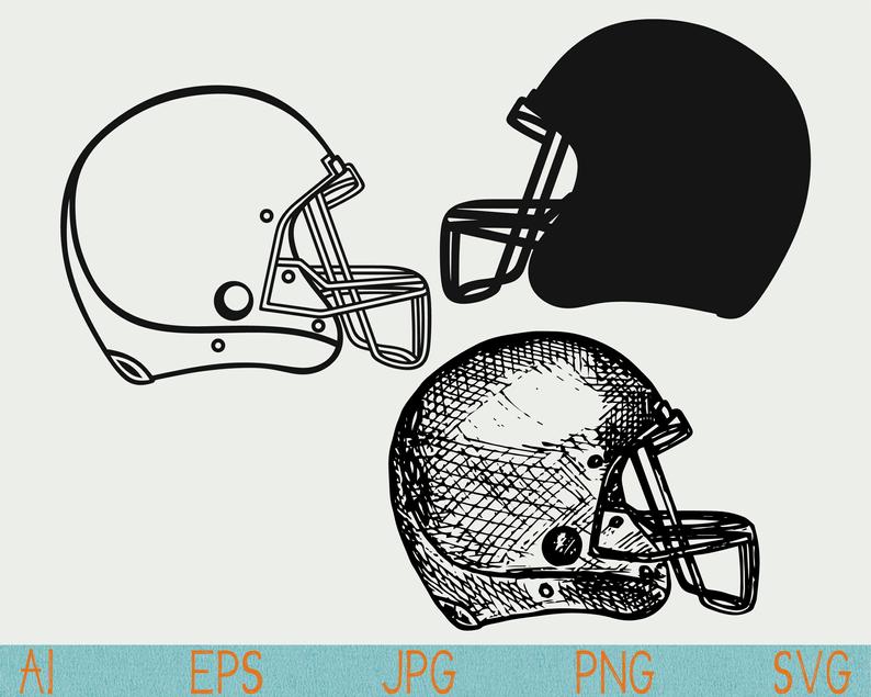 American Football Helmet Svgsilhouettedigital Etsy 794x635 American Football Helmet Svgsilhouettedigital Etsy