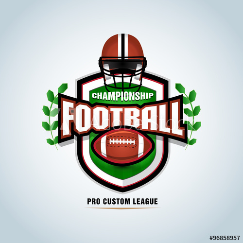American Football Logo Template, Badge, T Shirt, Label, Emblem 500x500 American Football Logo Template, Badge, T Shirt, Label, Emblem