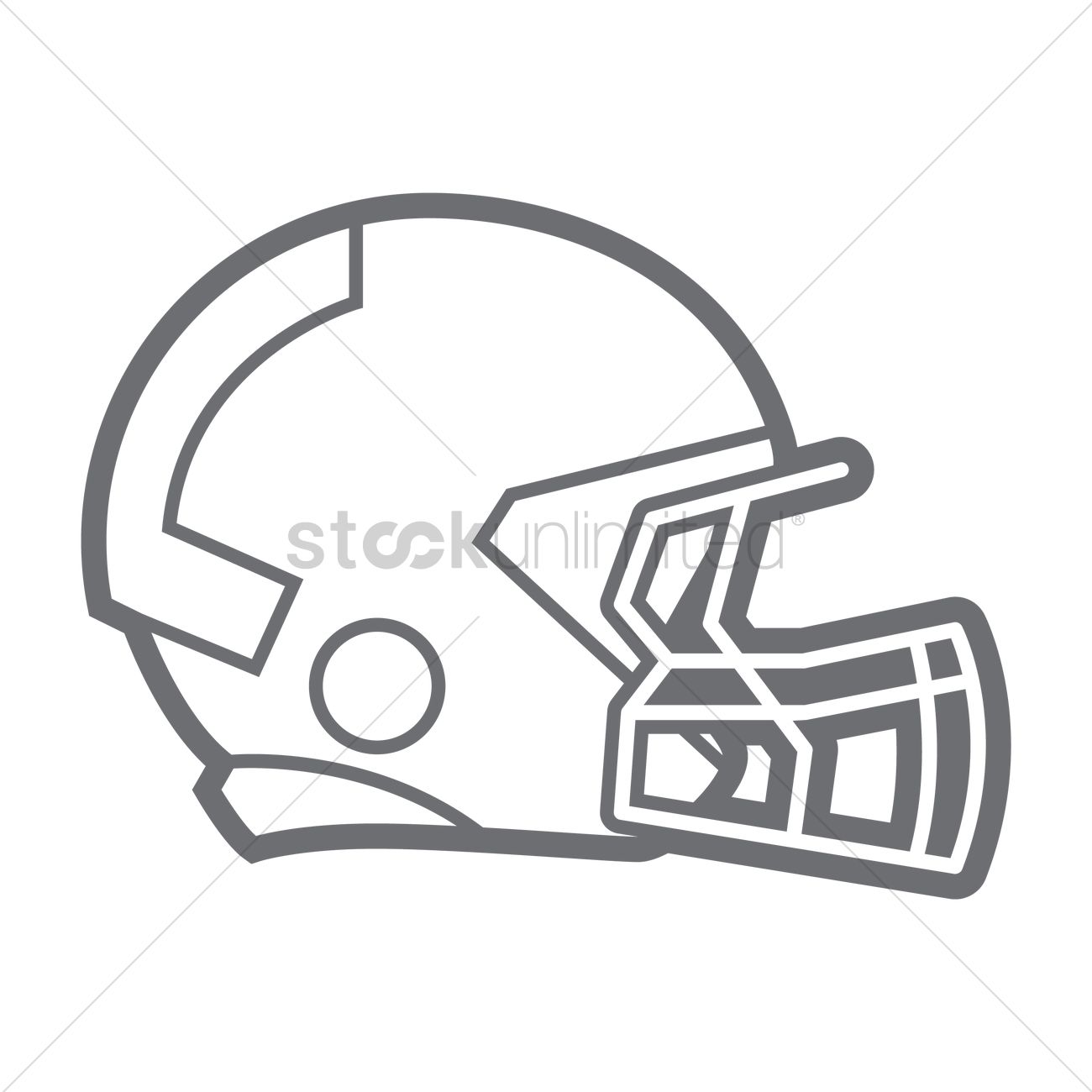 1300x1300 American Football Helmet Vector Image