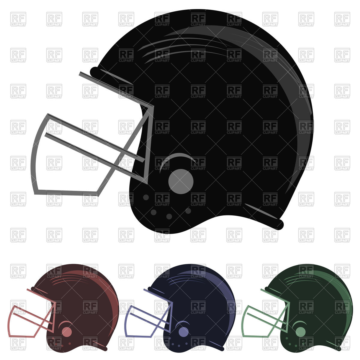 1200x1200 American Football Helmets Vector Image Of Sport And Leisure