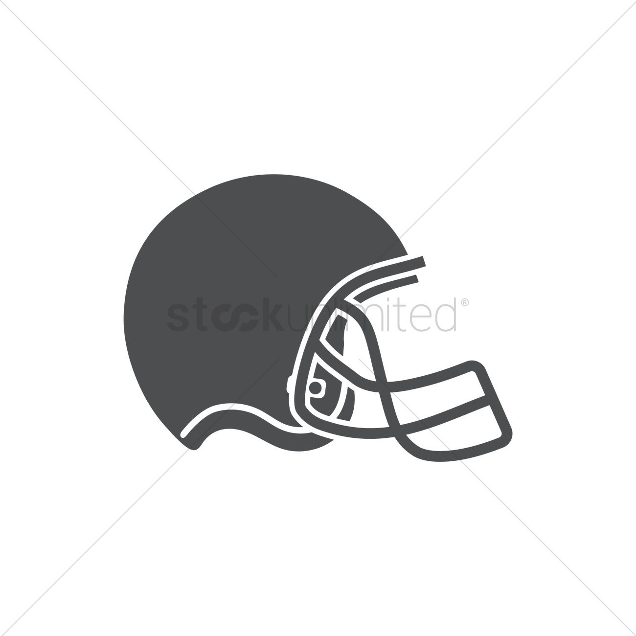 1300x1300 Football Helmet Vector Image