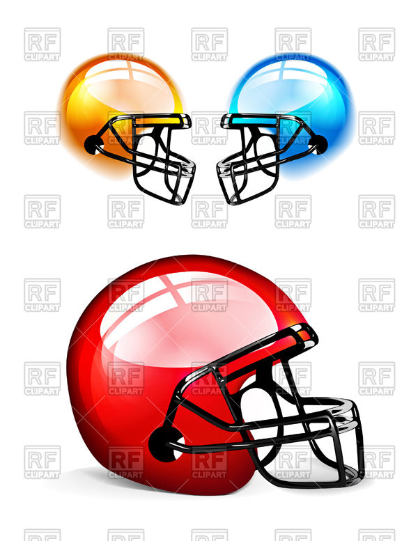 590x777 Football Helmets Vector Image Of Sport And Leisure