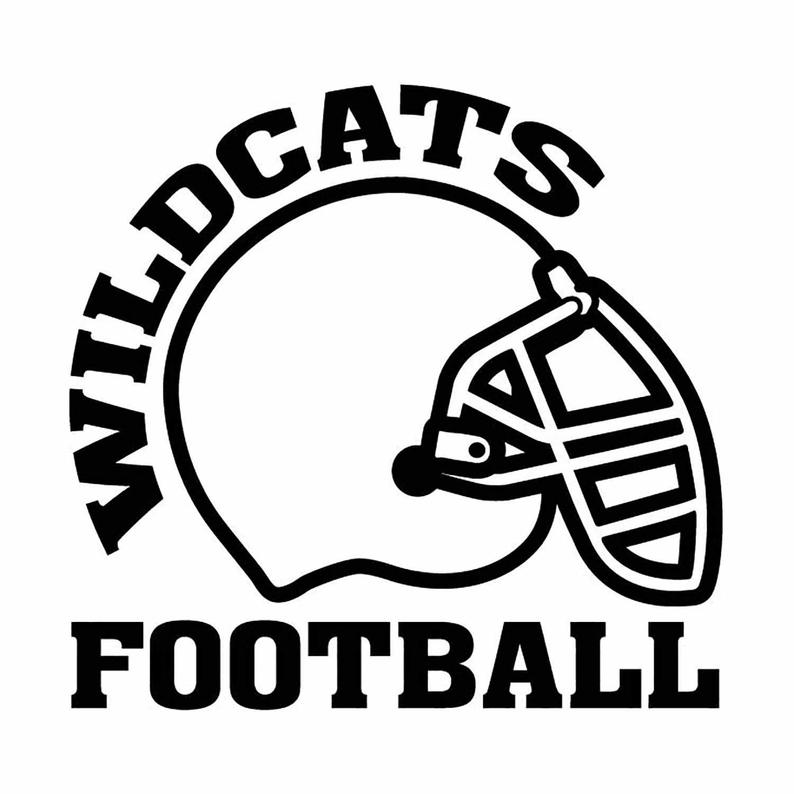 794x794 Wildcats Football Helmet Instant Download Vector Dxf Etsy