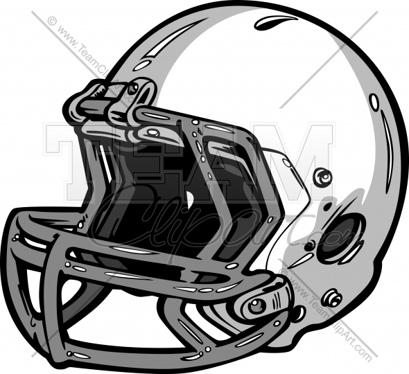 Football Helmet Vector Art