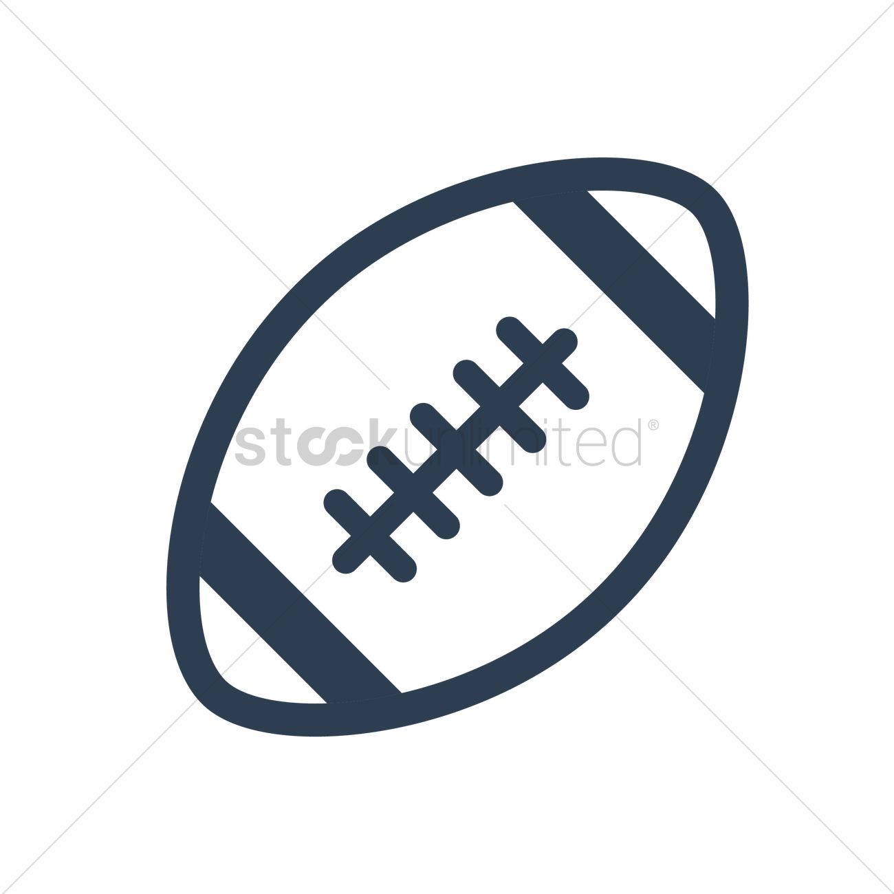 1300x1300 American Football Icon Vector Image
