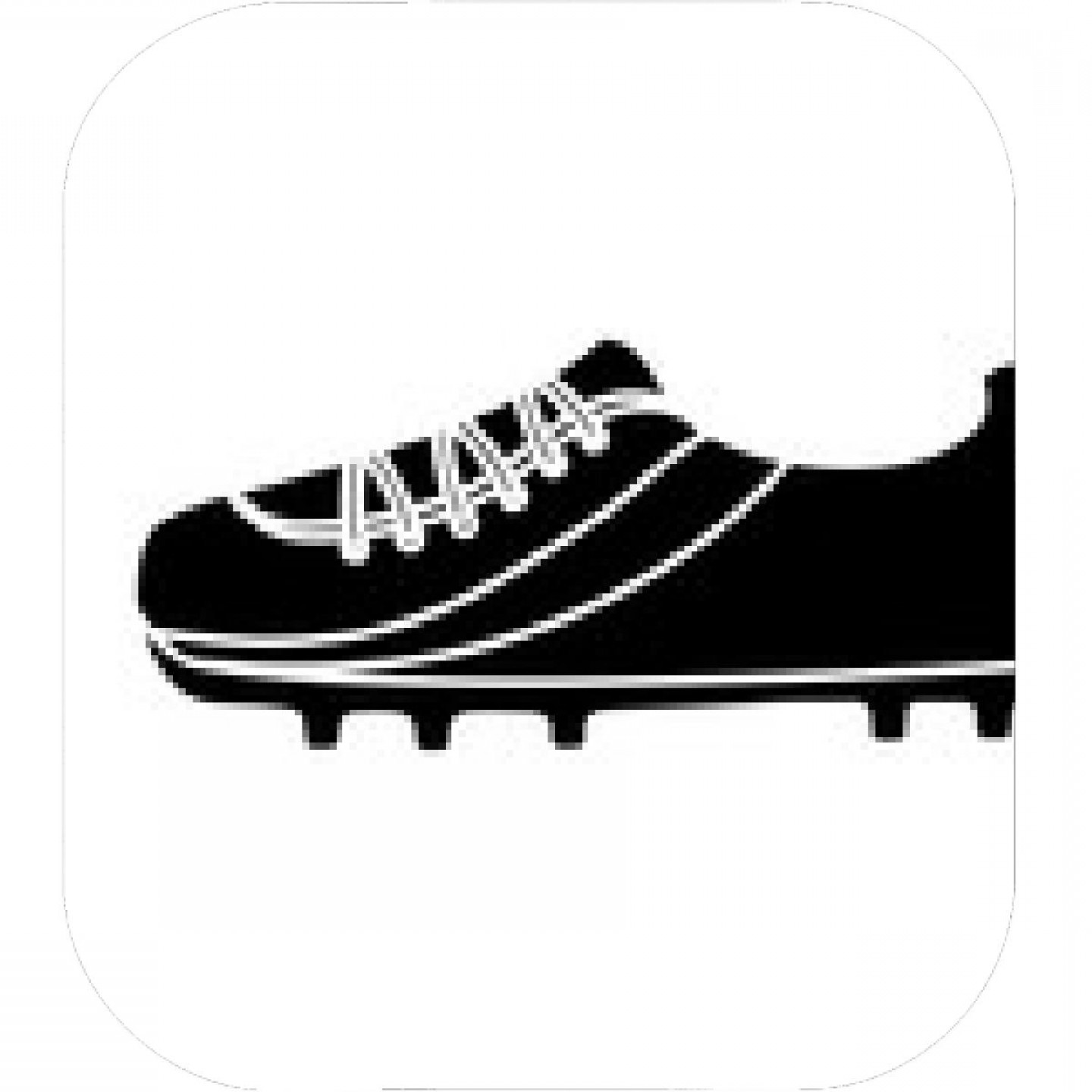 1440x1440 Cleat Shoe Football Soccer Icon Image Vector Illustration Design