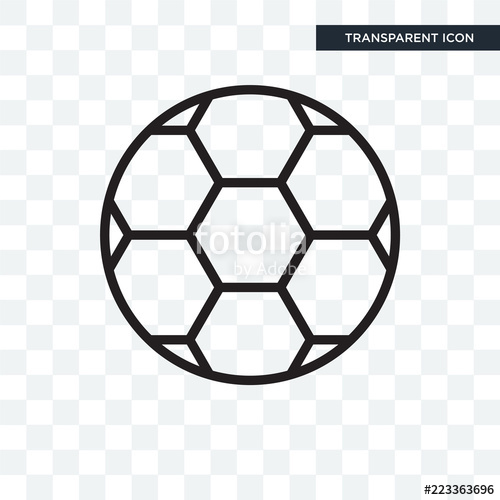 500x500 Football Vector Icon Isolated On Transparent Background, Football