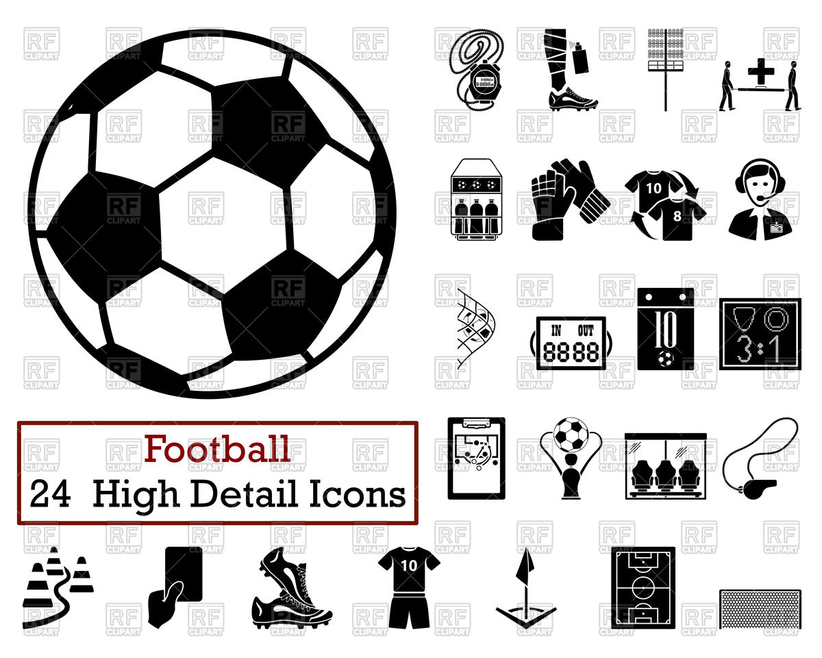 1200x960 Set Of Football Icons Vector Image Of Sport And Leisure Angelp