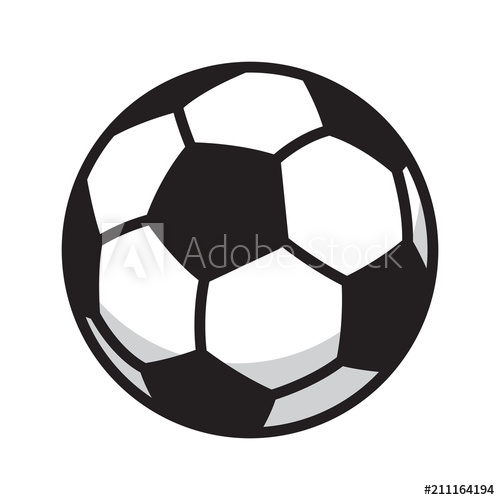 500x500 Soccer Ball Vector Football Icon Logo Symbol Illustration Cartoon
