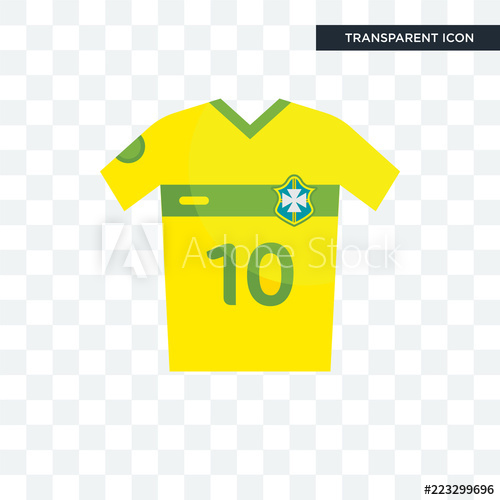 500x500 Football Jersey Vector Icon Isolated On Transparent Background