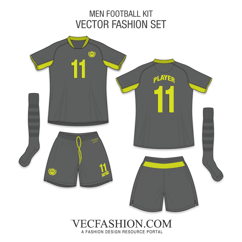 1000x1000 Men Football Kit Fashion Set