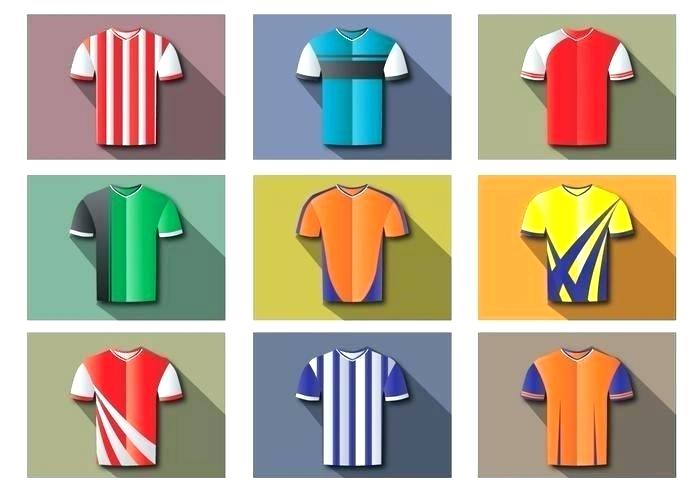 700x490 New Football Jersey Design Template Kit Free Vector Art Download