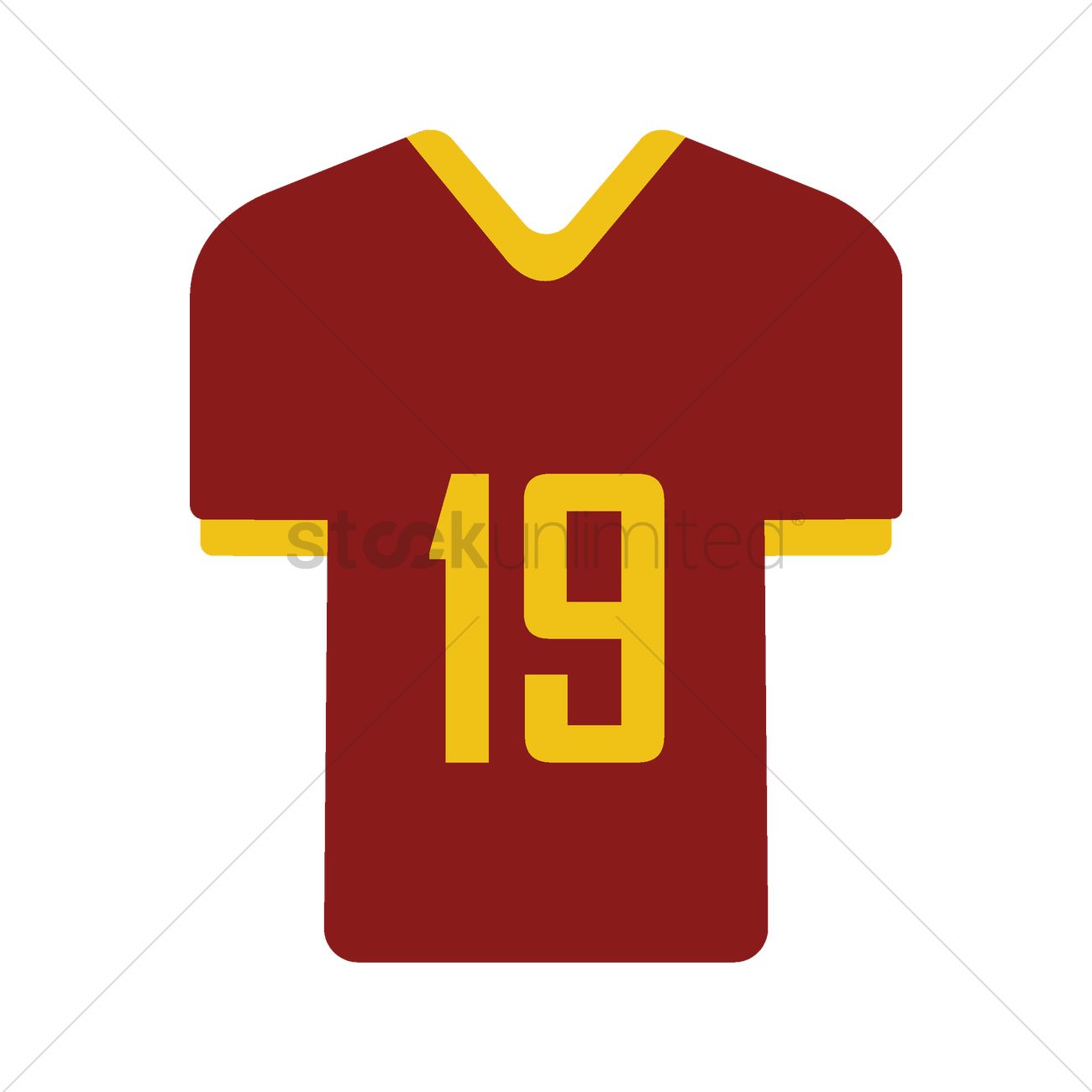 1300x1300 American Football Jersey Vector Image