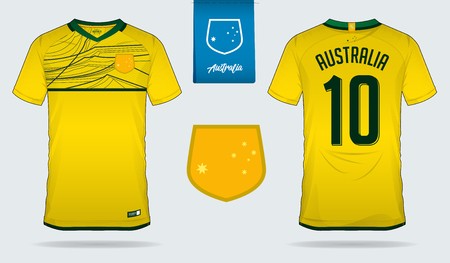 450x263 Soccer Jersey Or Football Kit Template Design For Australia