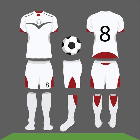 490x490 Football Kit Vector Design, Shirt Template