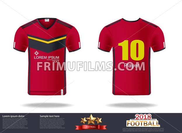 623x455 Football T Shirts Vector Design Template For Soccer Jersey