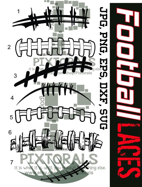570x750 Football Vectors Football Laces Vectors As Png High Etsy