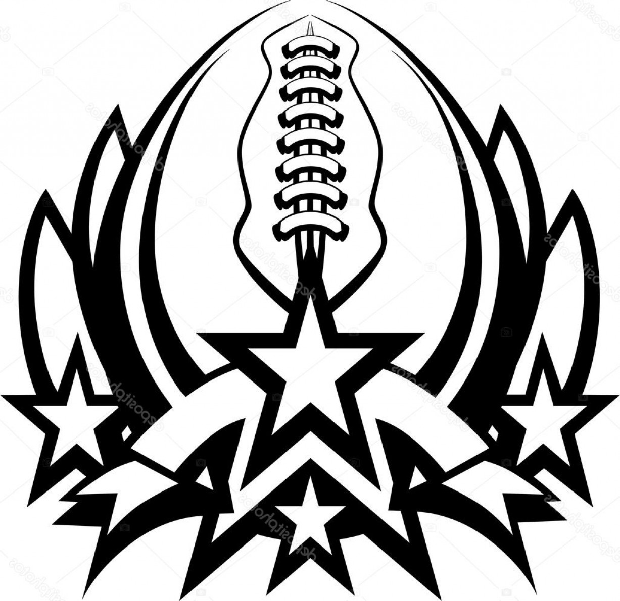 1227x1191 Stock Illustration Football Vector Graphic Template With Soidergi